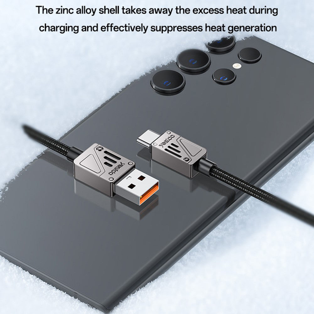 Kabel za podatke i punjenje USB-A - USB-C Yesido CA135C, 18W, 1.2m, Crni