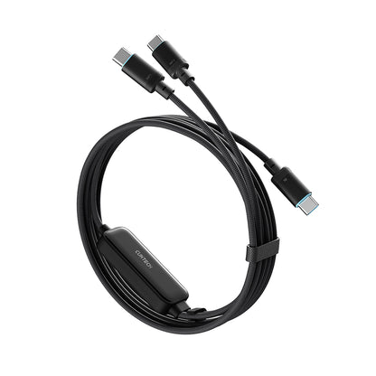 USB-C kabel za prijenos podataka i punjenje - 2 x USB-C Cuktech C2C615, 140W, 1.5m, Crni CKC2C615GLBK