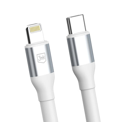 Kabel za podatke i punjenje USB-C - Lightning 3MK Hyper N, 20W, 1m, Bijeli