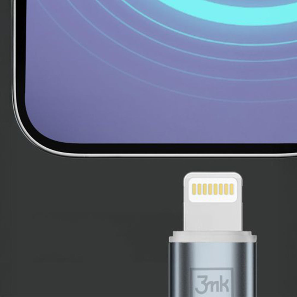 USB-C kabel za prijenos podataka i punjenje - Lightning 3MK Hyper N, 27W, 2m, Bijela
