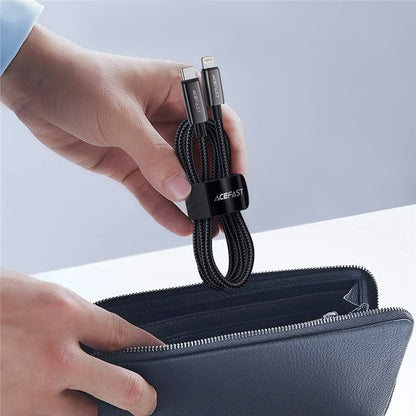 Kabel za podatke i punjenje USB-C - Lightning Acefast C23-01, 30W, 1.2m, Crni