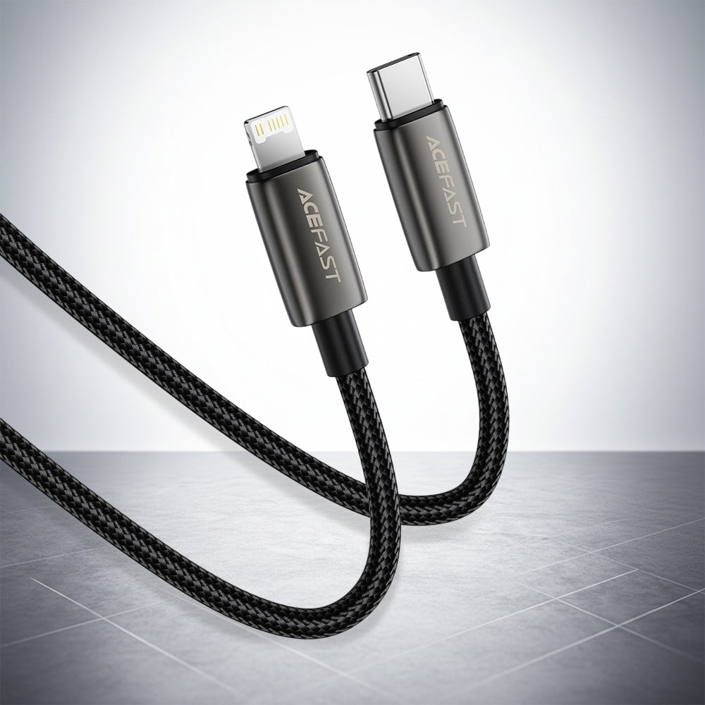 Kabel za podatke i punjenje USB-C - Lightning Acefast C23-01, 30W, 1.2m, Crni
