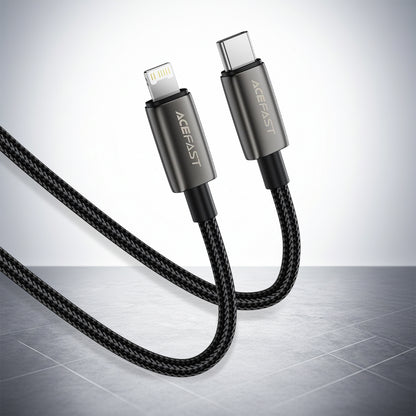 Kabel za podatke i punjenje USB-C - Lightning Acefast C23-01, 30W, 1.2m, Crni