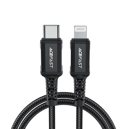 Kabel za prijenos podataka i punjenje USB-C - Lightning Acefast C4-01, 30W, 1.8m, Crni