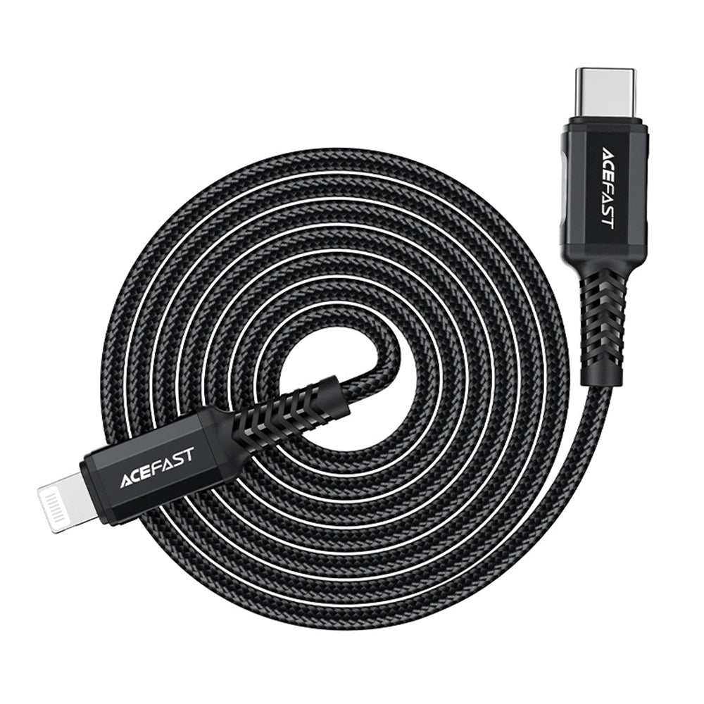 Kabel za prijenos podataka i punjenje USB-C - Lightning Acefast C4-01, 30W, 1.8m, Crni