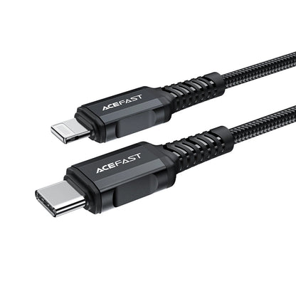 Kabel za prijenos podataka i punjenje USB-C - Lightning Acefast C4-01, 30W, 1.8m, Crni