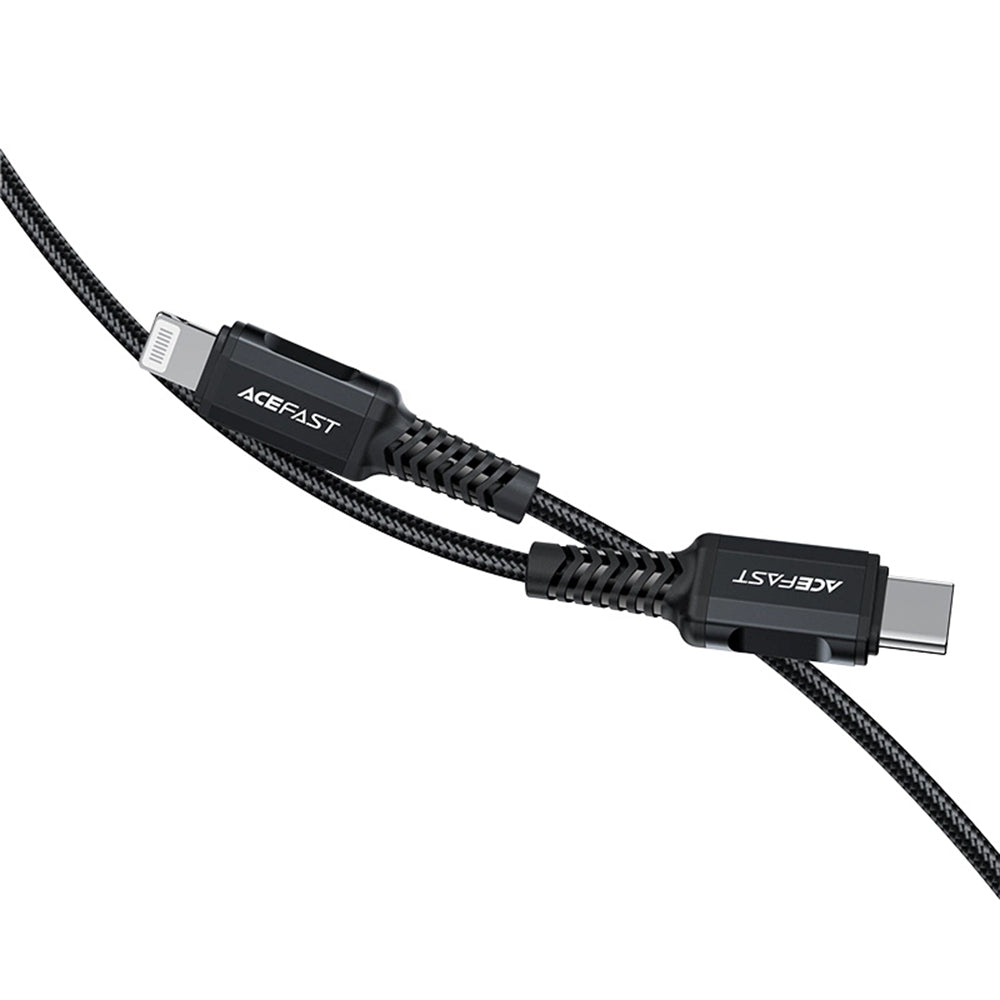 Kabel za prijenos podataka i punjenje USB-C - Lightning Acefast C4-01, 30W, 1.8m, Crni