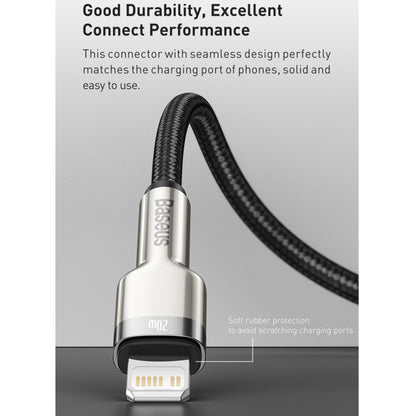 Kabel za podatke i punjenje USB-C - Lightning Baseus Cafule Metal, 20W, 1m, Zelen CATLJK-A06