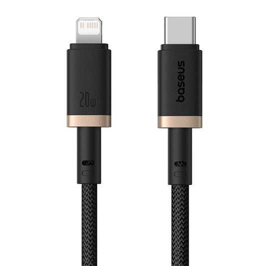 Kabel za prijenos podataka i punjenje USB-C - Lightning Baseus Dura Series, 20W, 1m, Zlatno Crni P10377800U01-03