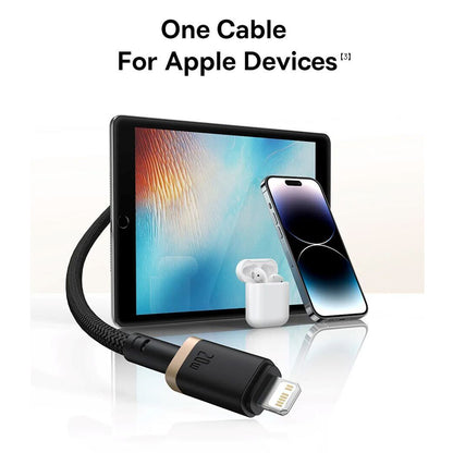 Kabel za prijenos podataka i punjenje USB-C - Lightning Baseus Dura Series, 20W, 1m, Zlatno Crni P10377800U01-03