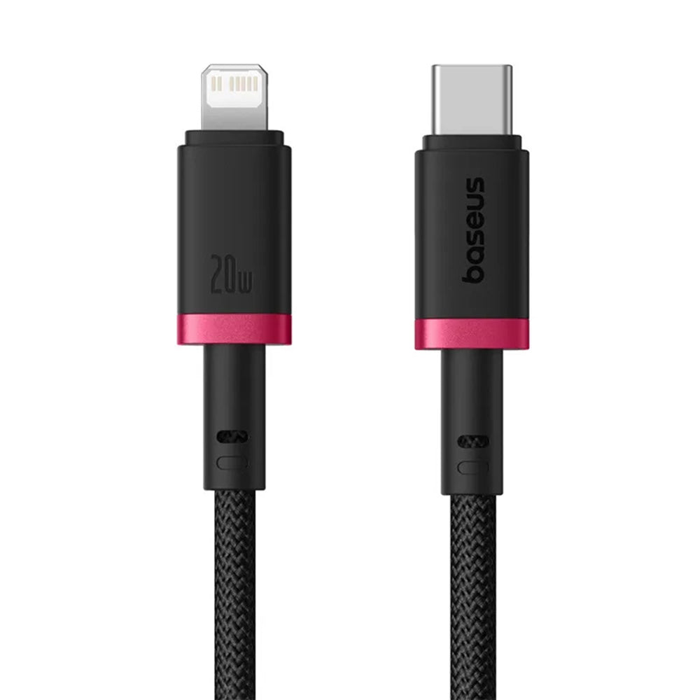 Kabel za prijenos podataka i punjenje USB-C - Lightning Baseus Dura Series, 20W, 1m, Crveno Crni P10377800U01-01