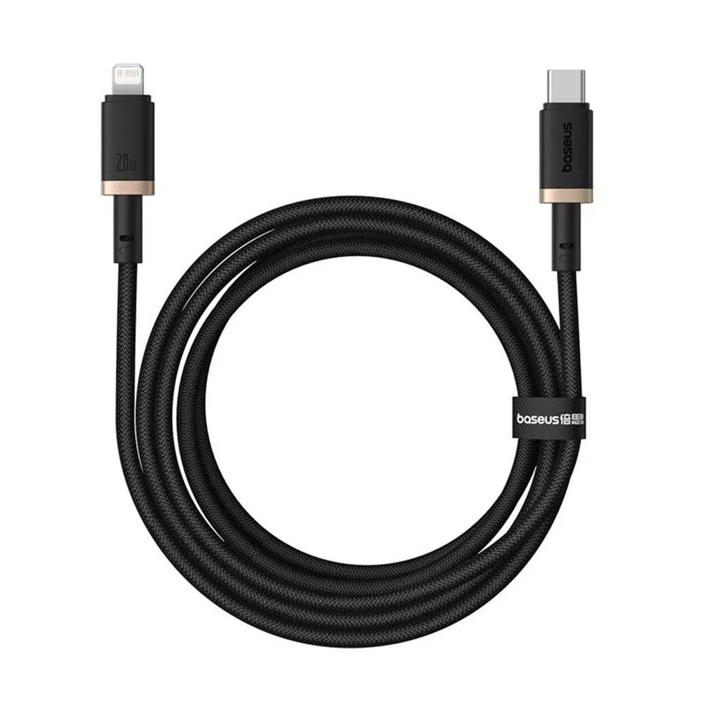 Kabel za prijenos podataka i punjenje USB-C - Lightning Baseus Dura Series, 20W, 2m, Zlatno Crni P10377800U01-02