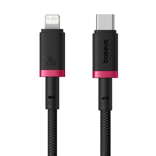 Kabel za prijenos podataka i punjenje USB-C - Lightning Baseus Dura Series, 20W, 2m, Crveno Crni E0420802