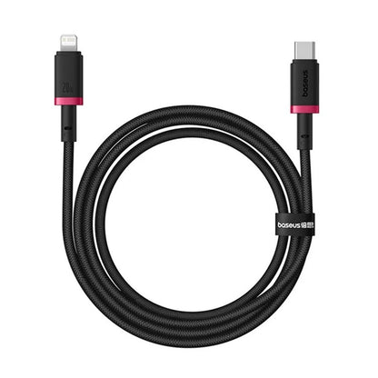 Kabel za prijenos podataka i punjenje USB-C - Lightning Baseus Dura Series, 20W, 2m, Crveno Crni E0420802