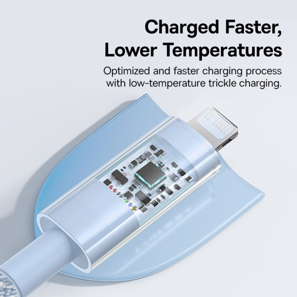 Kabel za podatke i punjenje USB-C - Lightning Baseus Gem, 20W, 1m, Plava P10373001311-00