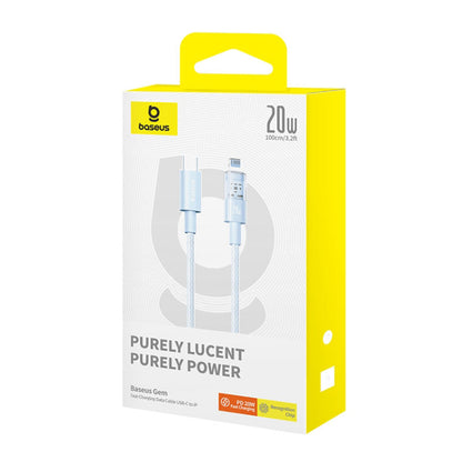 Kabel za podatke i punjenje USB-C - Lightning Baseus Gem, 20W, 1m, Plava P10373001311-00