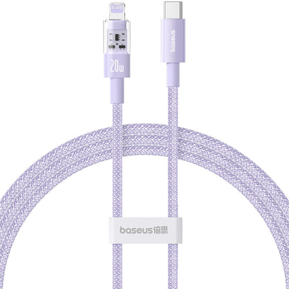 Kabel za podatke i punjenje USB-C - Lightning Baseus Gem, 20W, 1m, Ljubičasta P10373001511-00
