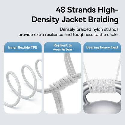 Kabel za prijenos podataka i punjenje USB-C - Lightning Baseus Gem, 20W, 2m, Bijeli P10373001211-01