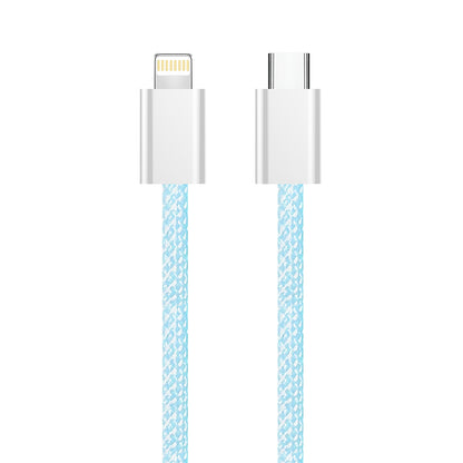 Kabel za podatke i punjenje USB-C - Lightning ColorWay CW-CBPDCL061, 27W, 1m, Plavi