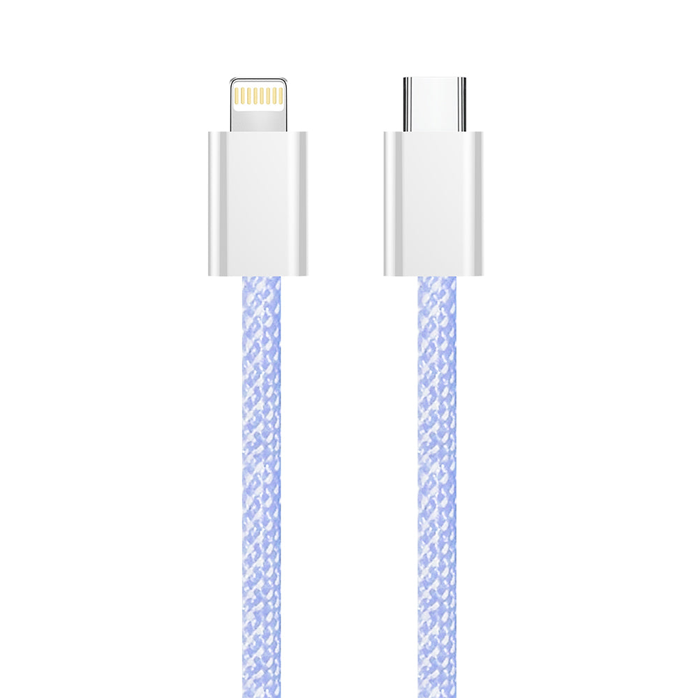 Kabel za podatke i punjenje USB-C - Lightning ColorWay CW-CBPDCL061, 27W, 1m, Ljubičasta