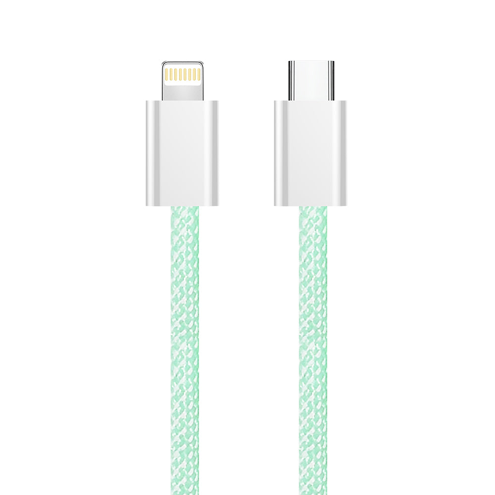 Kabel za podatke i punjenje USB-C - Lightning ColorWay CW-CBPDCL061, 27W, 1m, Zelen