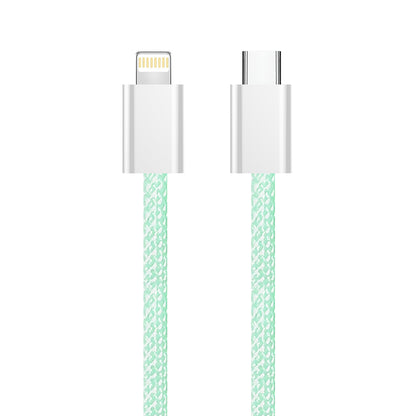 Kabel za podatke i punjenje USB-C - Lightning ColorWay CW-CBPDCL061, 27W, 1m, Zelen