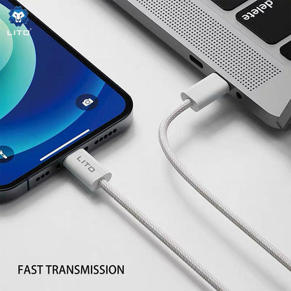 Kabel za podatke i punjenje USB-C - Lightning Lito LD04CL, 27W, 1m, Bijeli