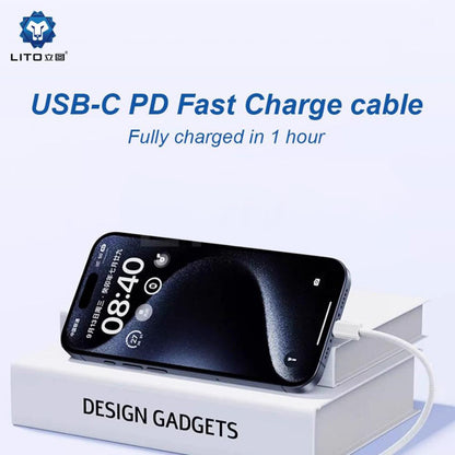 Kabel za podatke i punjenje USB-C - Lightning Lito LD04CL, 27W, 1m, Bijeli