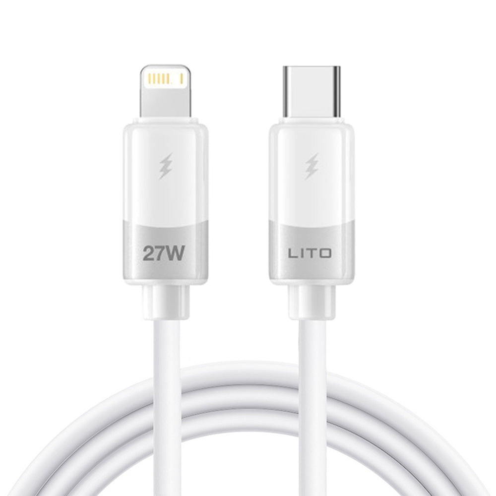 Kabel za podatke i punjenje USB-C - Lightning Lito LD07, 27W, 1m, Bijeli