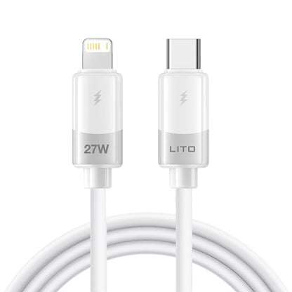 Kabel za podatke i punjenje USB-C - Lightning Lito LD07, 27W, 1m, Bijeli