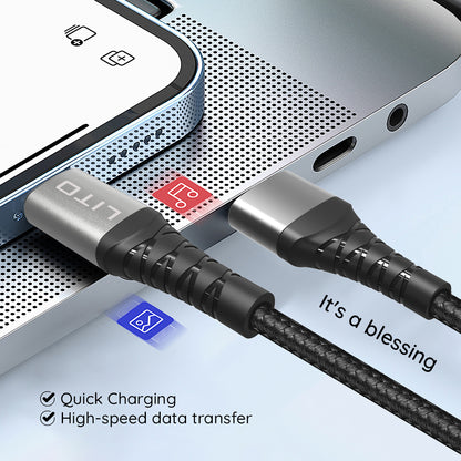 Kabel za podatke i punjenje USB-C - Lightning Lito LD08CL, 27W, 1m, Crni