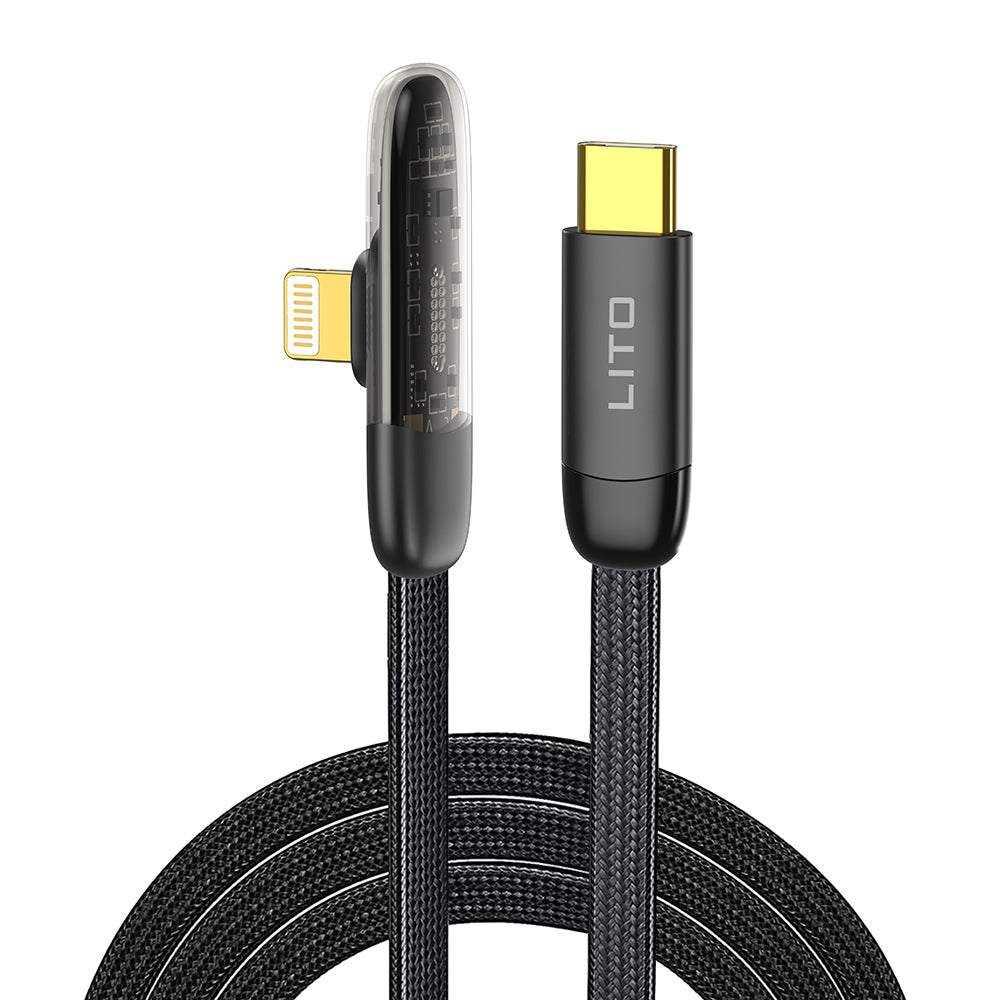 Kabel za podatke i punjenje USB-C - Lightning Lito LD11CL, 30W, 1m, Crni