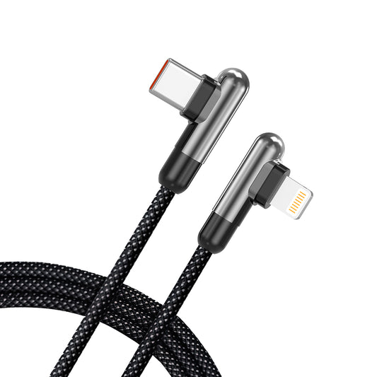 USB-C kabel za prijenos podataka i punjenje - Lightning Lito LD13CL, 30W, 1m, Crna