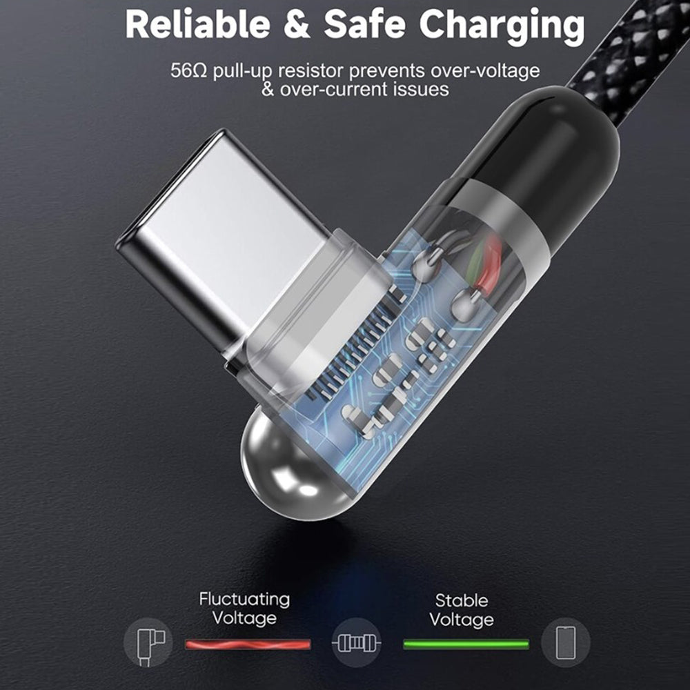 USB-C kabel za prijenos podataka i punjenje - Lightning Lito LD13CL, 30W, 1m, Crna