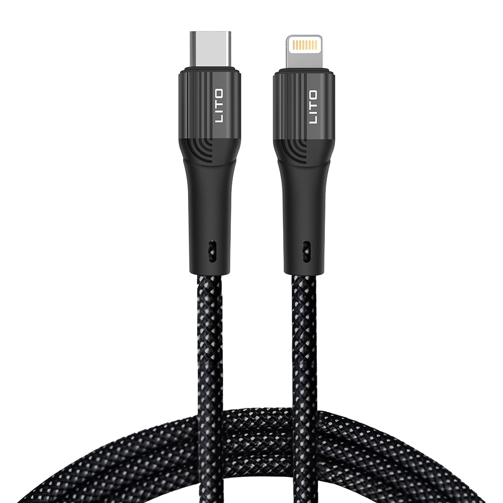 Kabel za podatke i punjenje USB-C - Lightning Lito LD14CL, 30W, 1m, Crni