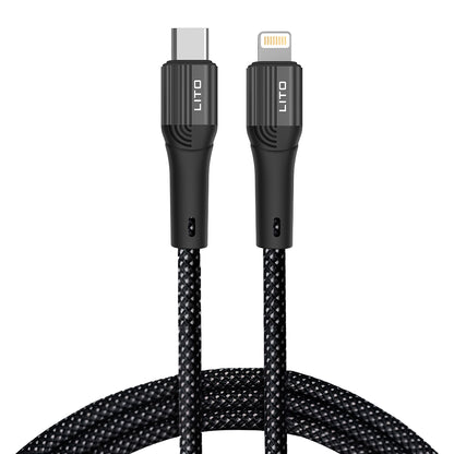 Kabel za podatke i punjenje USB-C - Lightning Lito LD14CL, 30W, 1m, Crni