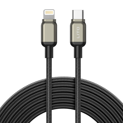 Kabel za podatke i punjenje USB-C - Lightning Lito LD17, 20W, 1m, Crni