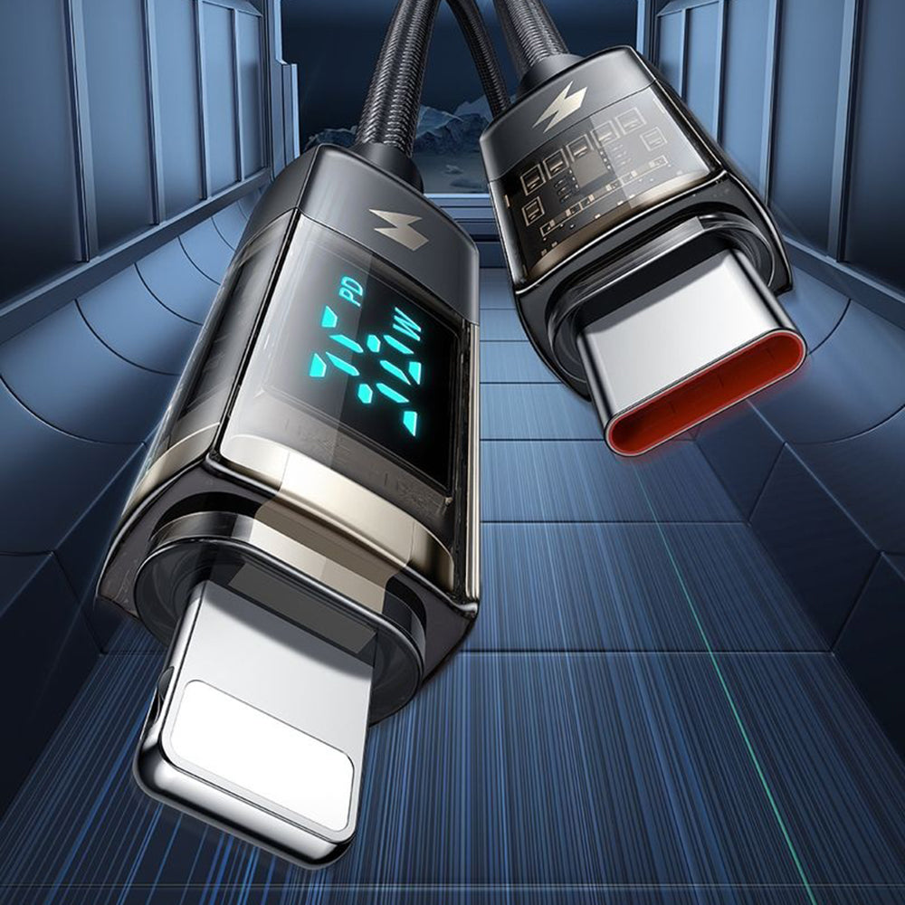 Kabel za podatke i punjenje USB-C - Lightning McDodo CA-3600 Display Auto Power Off, 36W, 1.2m, Crni