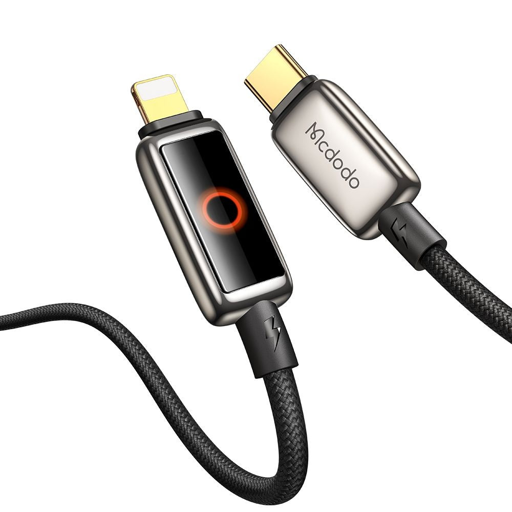 Kabel za podatke i punjenje USB-C - Lightning McDodo CA-6670 Auto Power Off, 36W, 1.2m, Crni