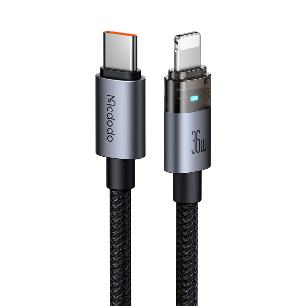 Kabel za podatke i punjenje USB-C - Lightning McDodo CA-6940, 36W, 1.2m, Crni