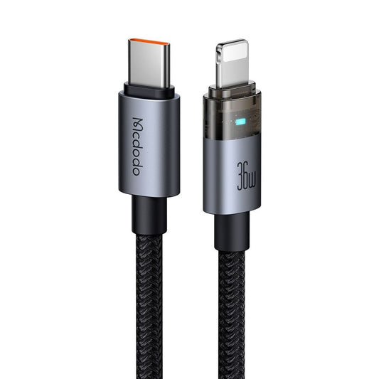 Kabel za podatke i punjenje USB-C - Lightning McDodo CA-6940, 36W, 1.2m, Crni