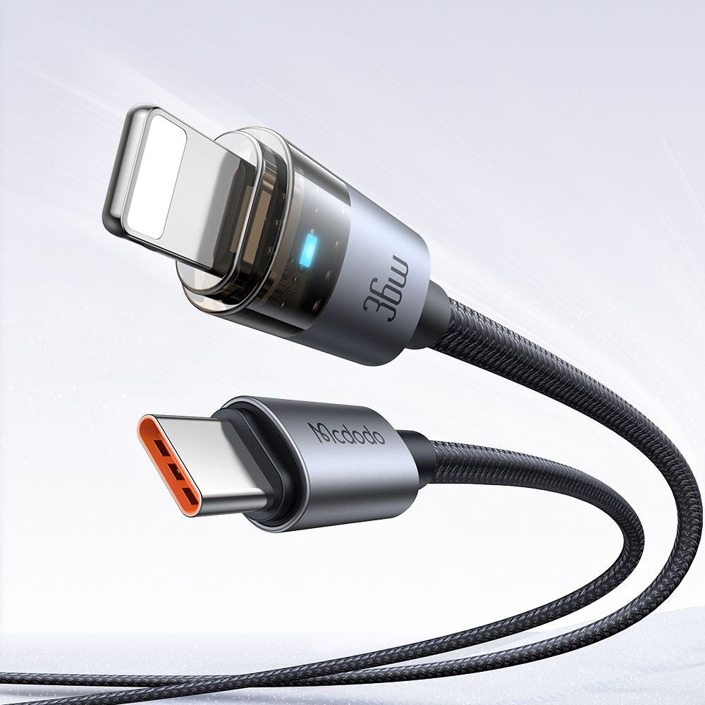 Kabel za podatke i punjenje USB-C - Lightning McDodo CA-6940, 36W, 1.2m, Crni