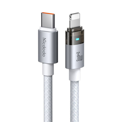 Kabel za podatke i punjenje USB-C - Lightning McDodo CA-6942, 36W, 1.2m, Bijeli