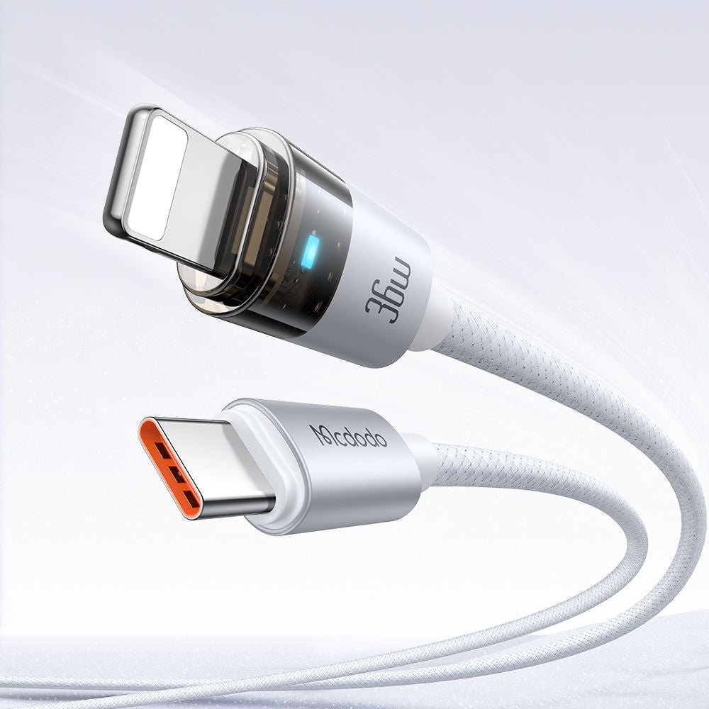 Kabel za podatke i punjenje USB-C - Lightning McDodo CA-6942, 36W, 1.2m, Bijeli