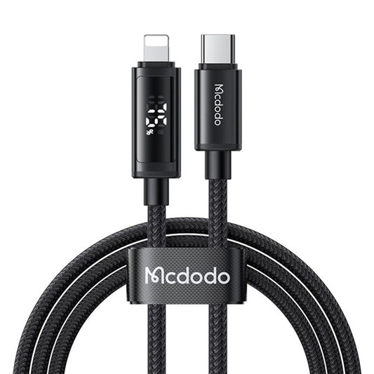 Kabel za podatke i punjenje USB-C - Lightning McDodo CA-7990 Display, 36W, 1.2m, Crni
