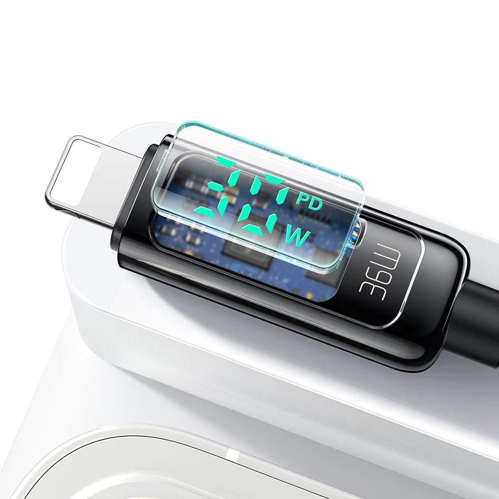 Kabel za podatke i punjenje USB-C - Lightning McDodo CA-8810 Display, 36W, 1.2m, Crni