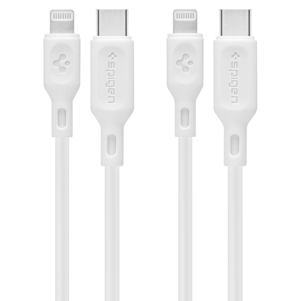 Kabel za podatke i punjenje USB-C - Lightning Spigen Durasync, 20W, 1m, Bijeli, Set 2 komada