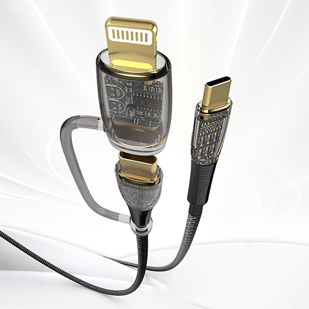 Kabel za podatke i punjenje USB-C - Lightning / USB-C Lito LD12, 60W, 1.2m, Crni