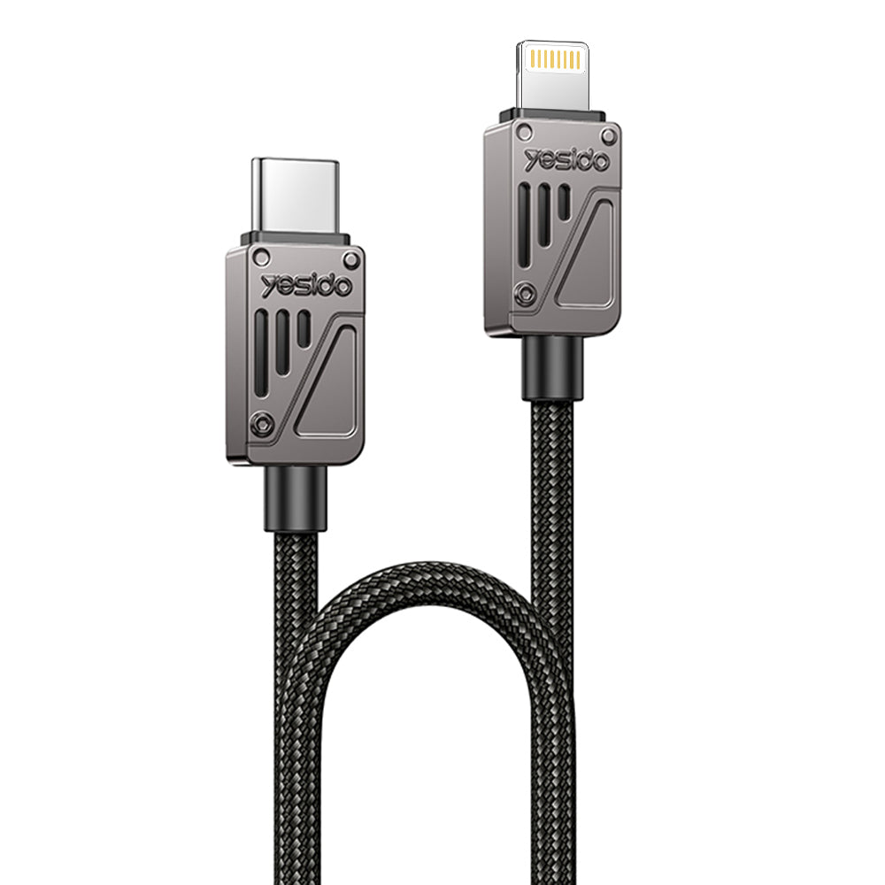 Kabel za podatke i punjenje USB-C - Lightning Yesido CA195, 27W, 1.2m, Crni