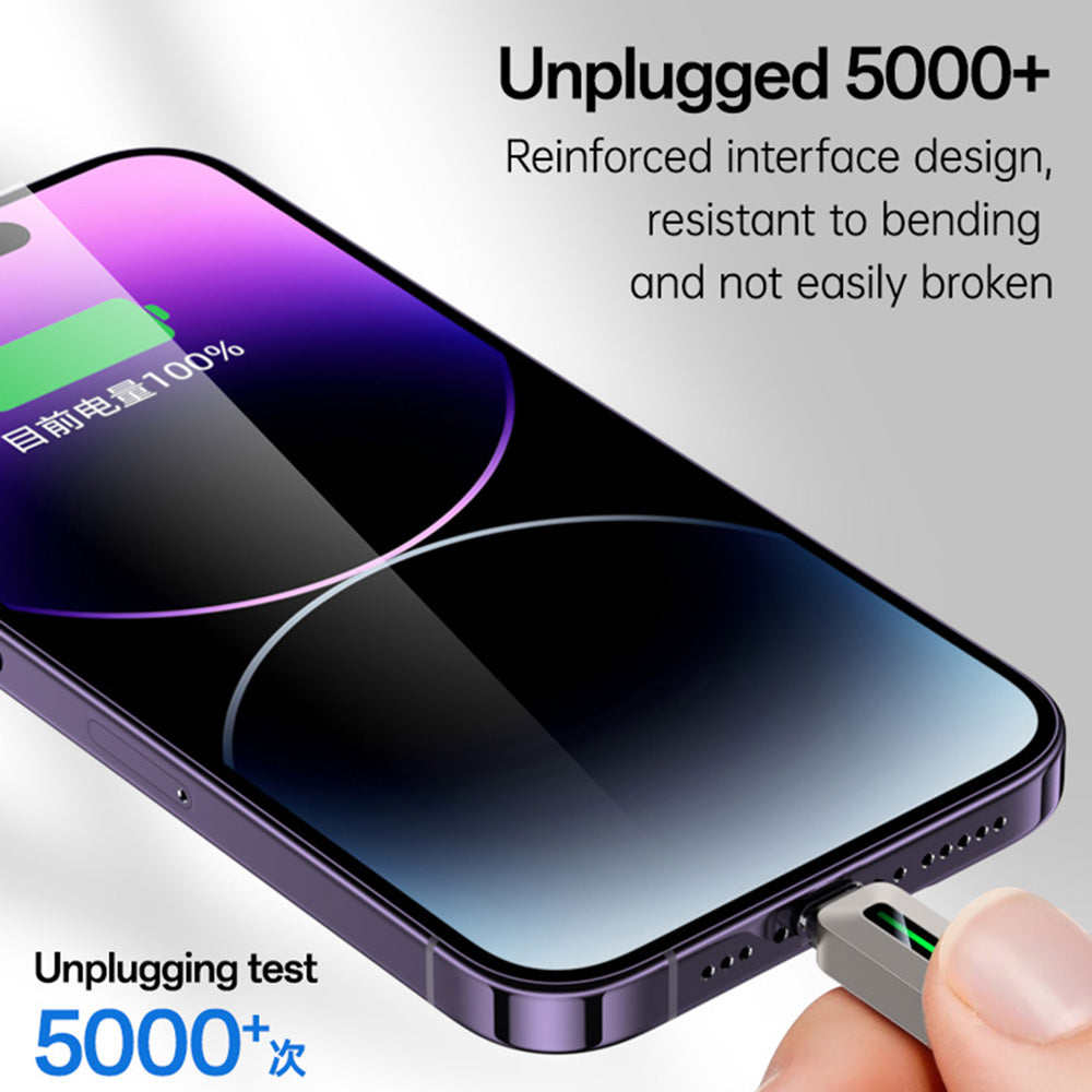 USB-C kabel za prijenos podataka i punjenje - Lightning Yesido CA199, 27W, 1.2m, Crna